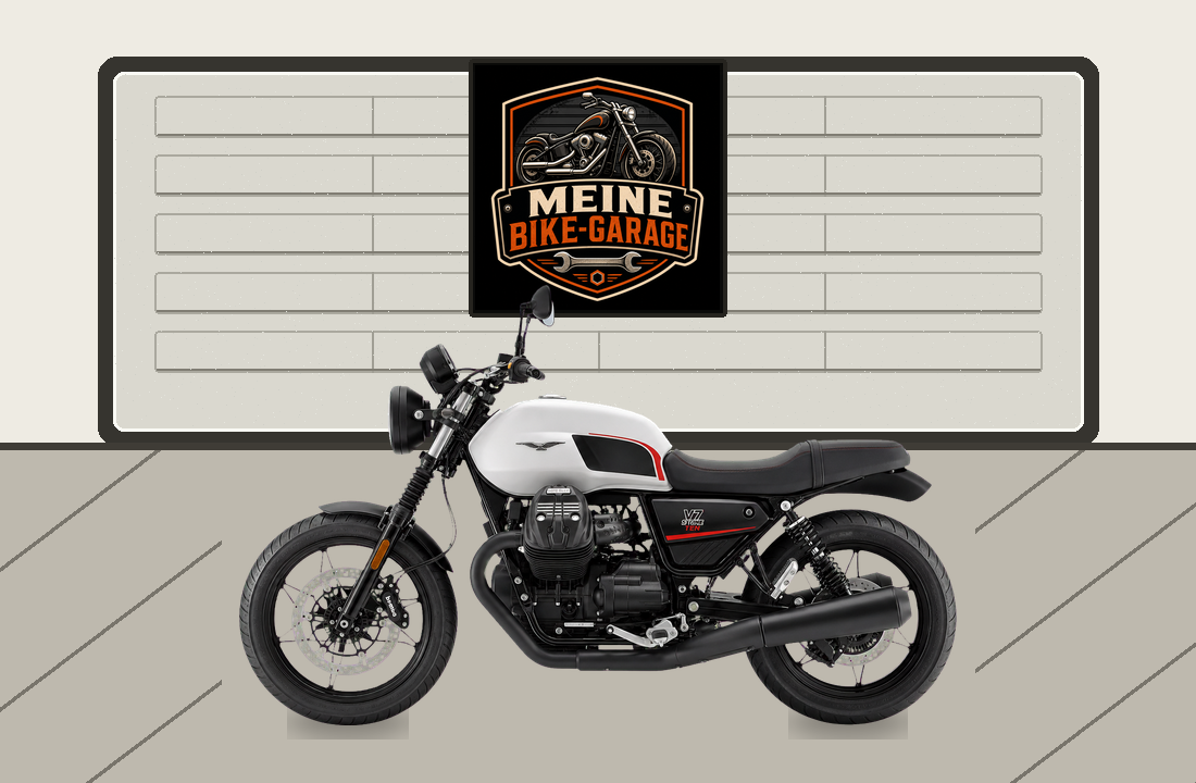 Motorradillustration für Moto Guzzi V7 Stone Ten