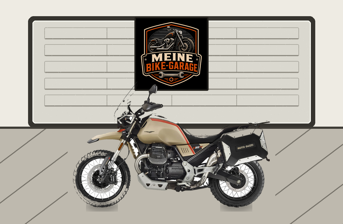 Motorradillustration für Moto Guzzi V85 TT Travel