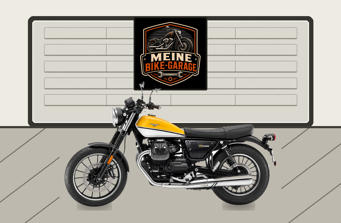 Motorradillustration für Moto Guzzi V9 Roamer