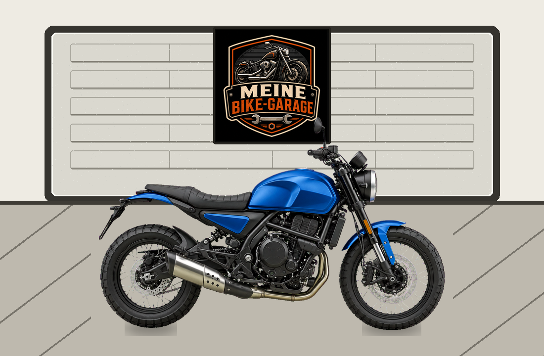 Motorradillustration für Moto Morini Seiemmezzo SCR