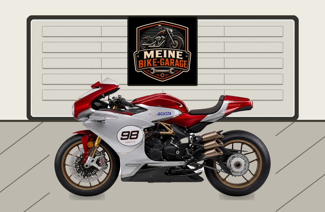 Motorradillustration für MV Agusta Superveloce 98 Edizione Limitata