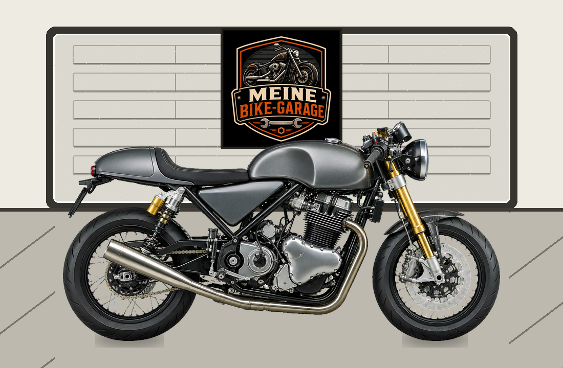 Motorradillustration für Norton Commando 961 Cafe Racer