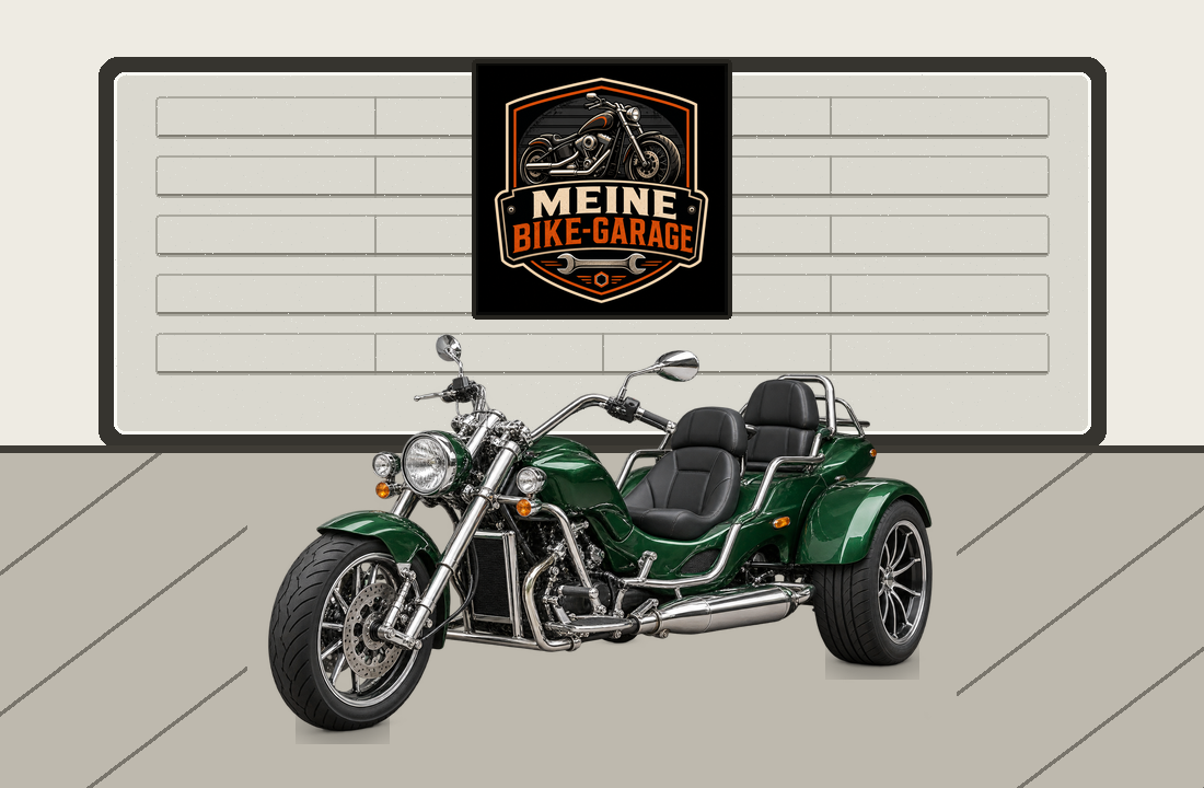 Motorradillustration für rewaco PUR3 Explorer 110