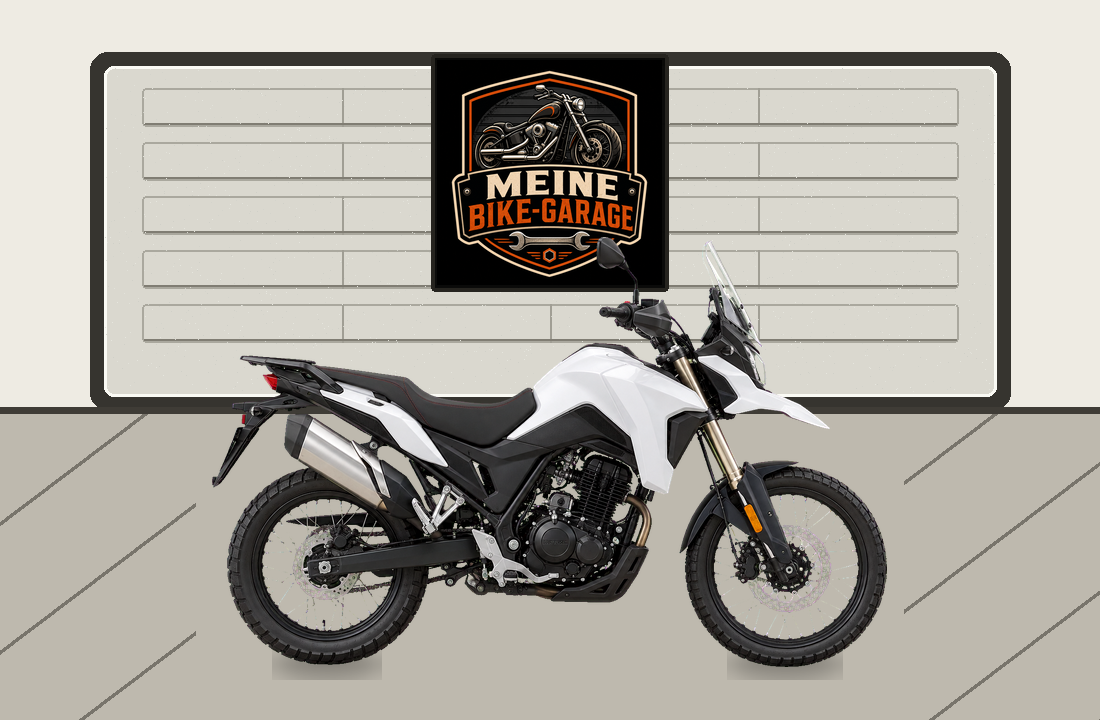 Motorradillustration für Rieju Aventura 125