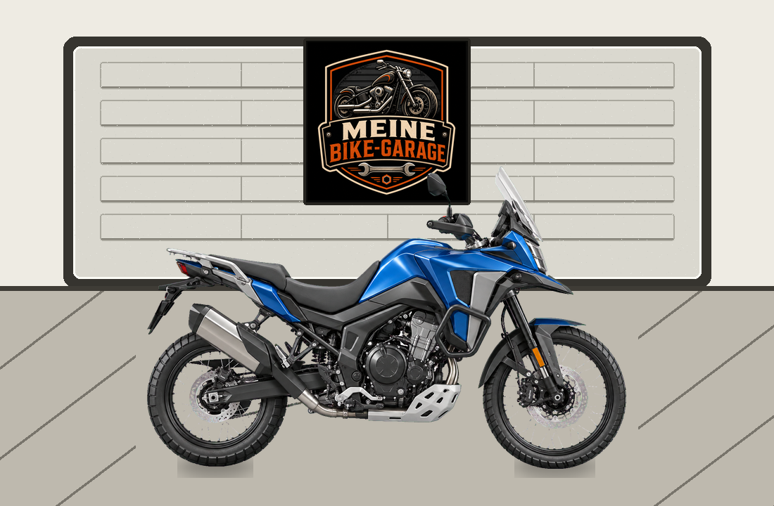 Motorradillustration für Rieju Aventura 500