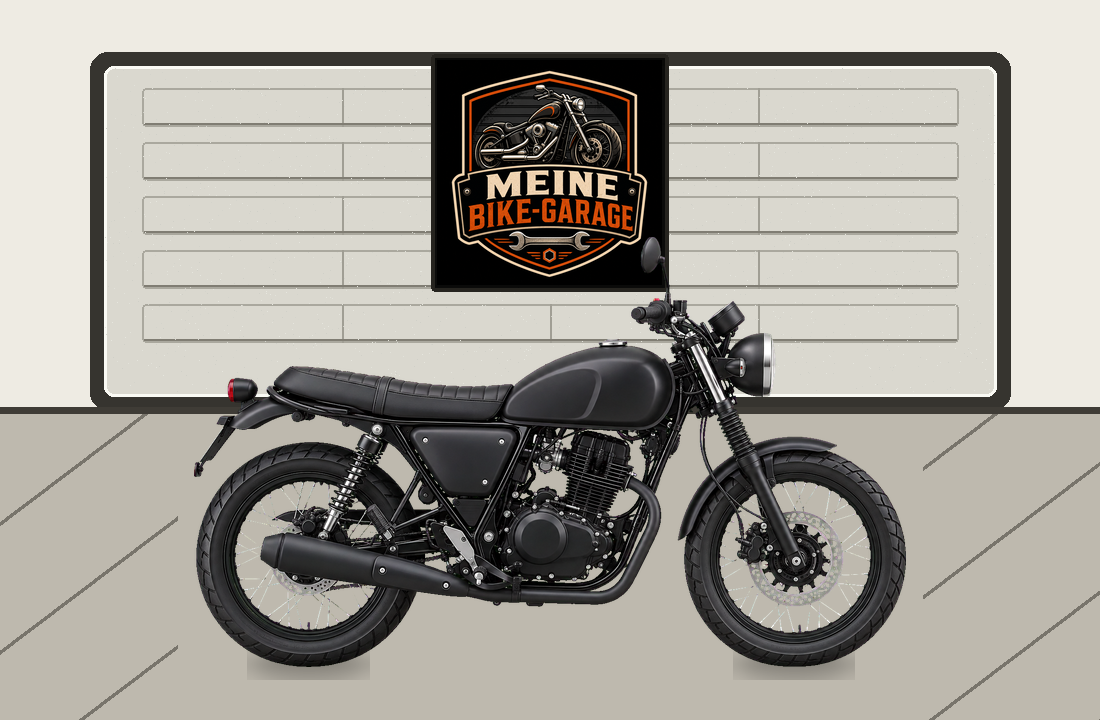 Motorradillustration für Rieju Century 125