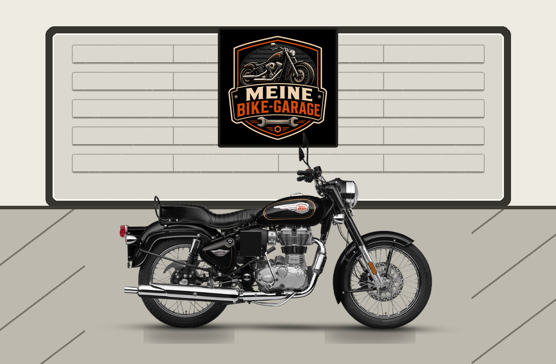 Motorradillustration für Royal Enfield Bullet 350