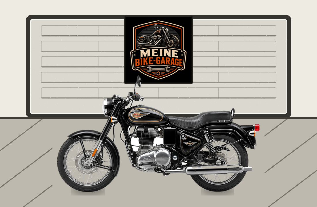 Motorradillustration für Royal Enfield Bullet 500