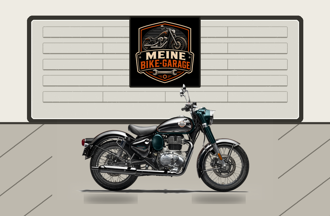 Motorradillustration für Royal Enfield Classic 350