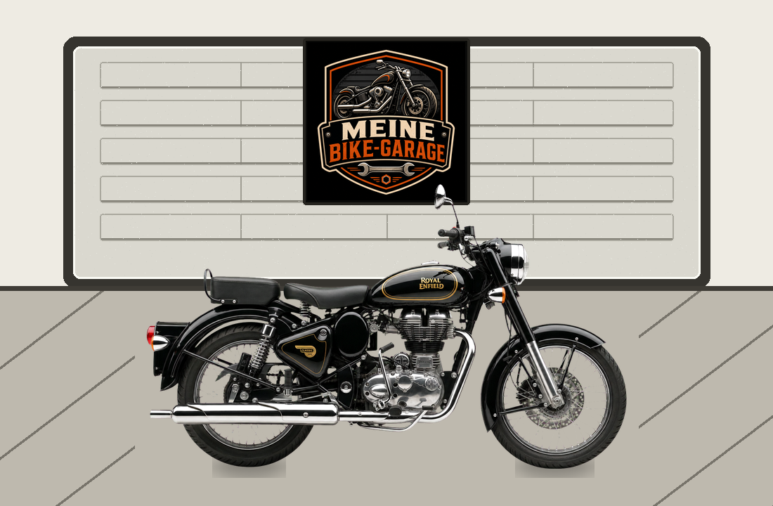 Motorradillustration für Royal Enfield Classic 500