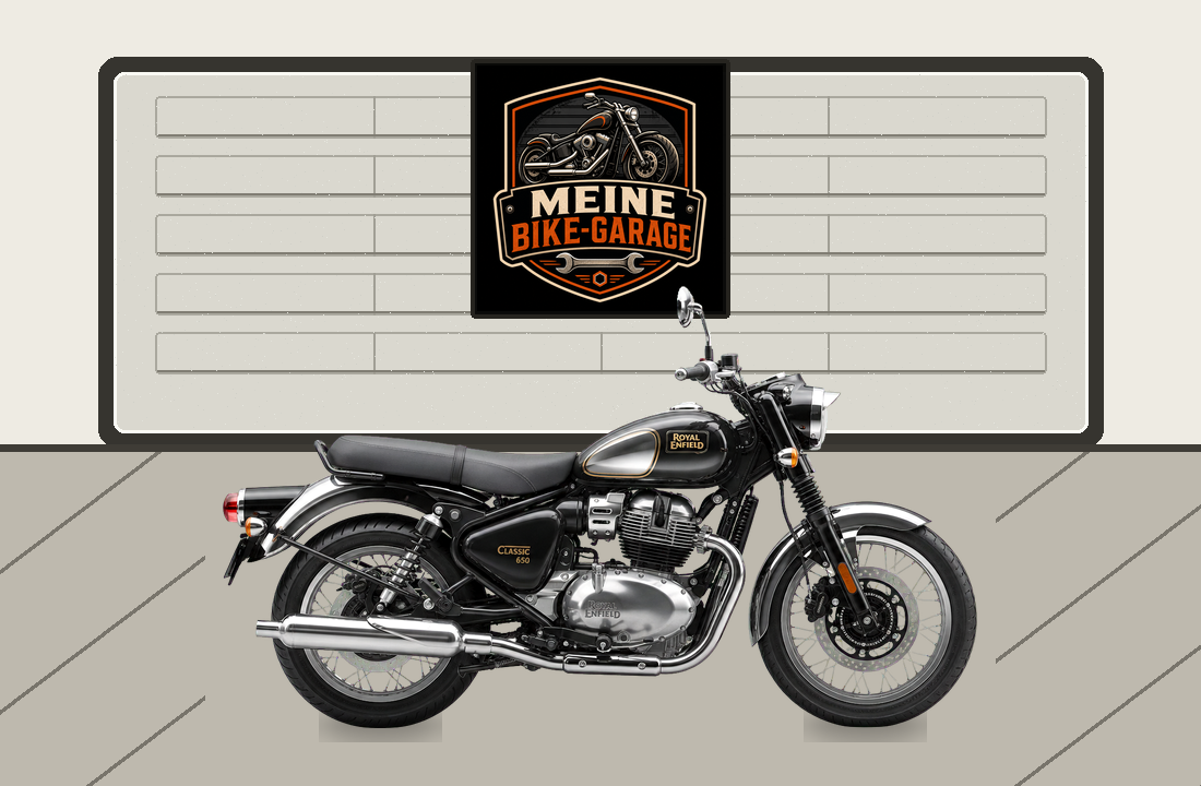 Motorradillustration für Royal Enfield Classic 650