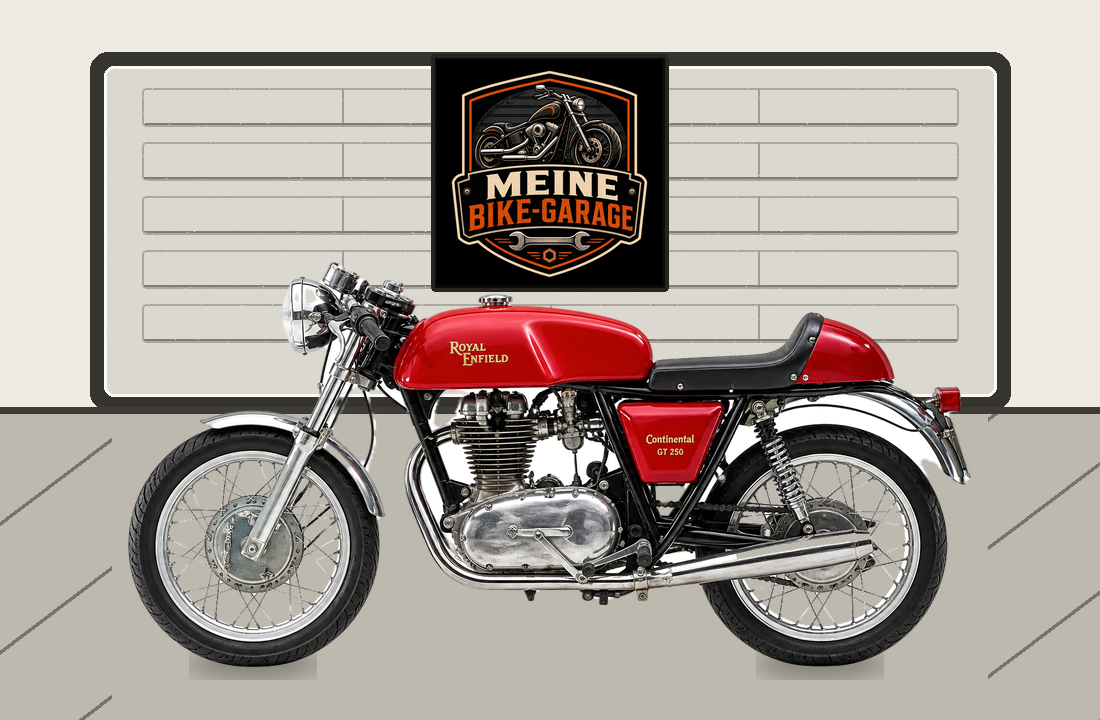Motorradillustration für Royal Enfield Continental GT 250