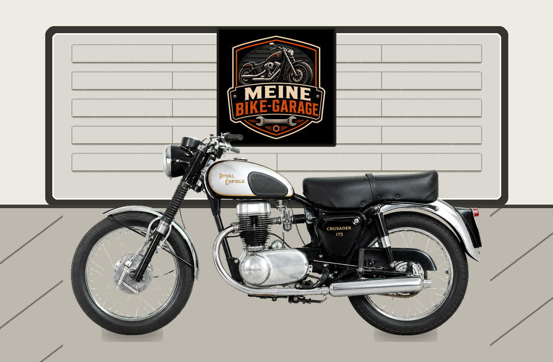 Motorradillustration für Royal Enfield Crusader 175