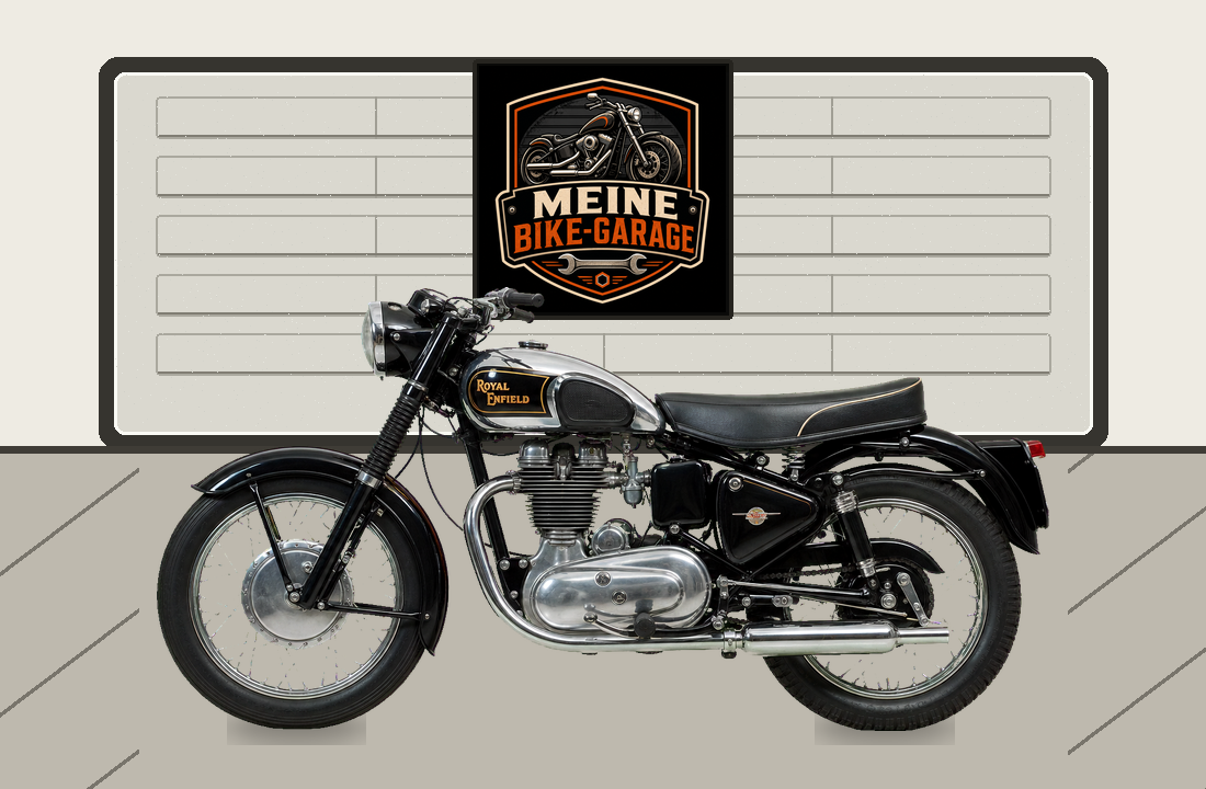 Motorradillustration für Royal Enfield Fury 500