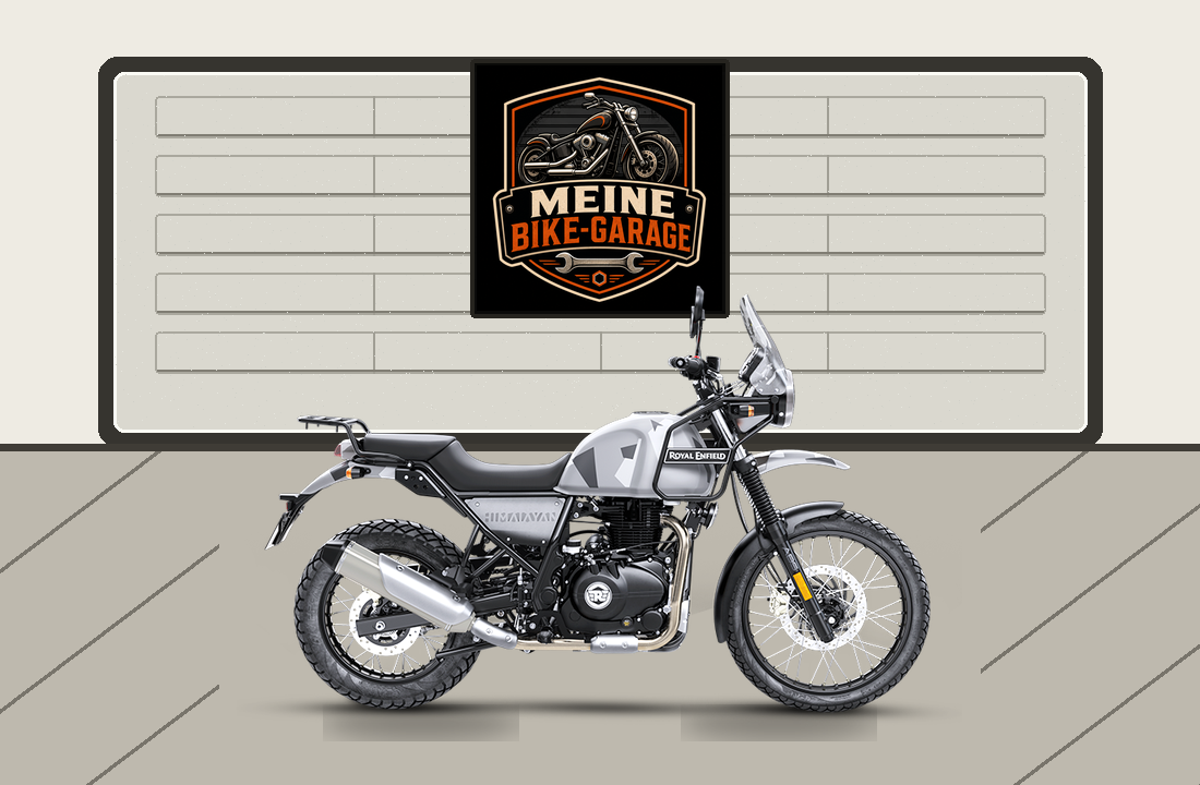 Motorradillustration für Royal Enfield Himalayan 411