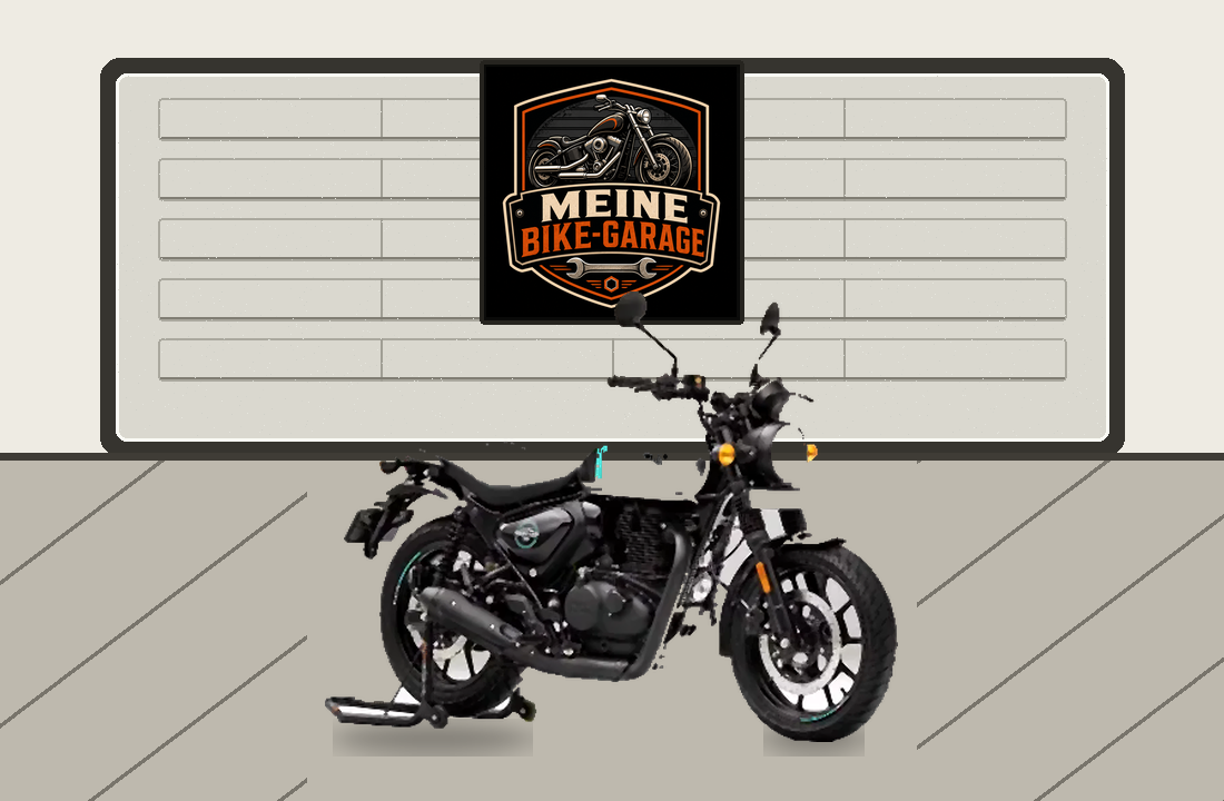Motorradillustration für Royal Enfield Hunter 350