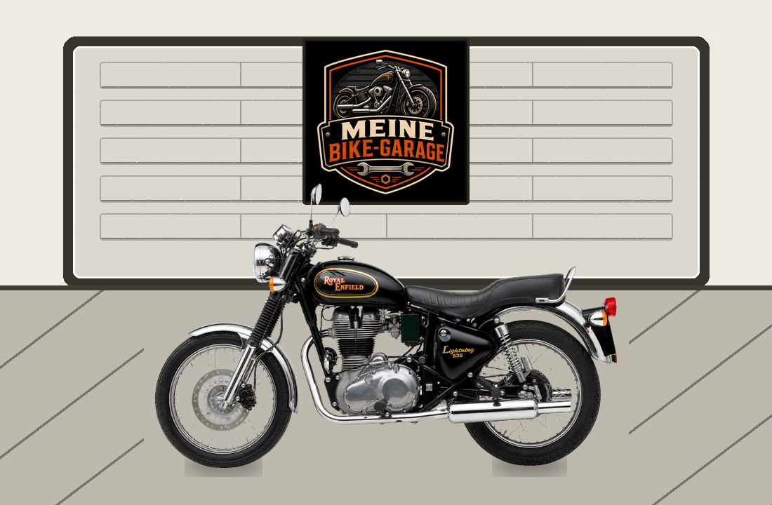 Motorradillustration für Royal Enfield Lightning 535