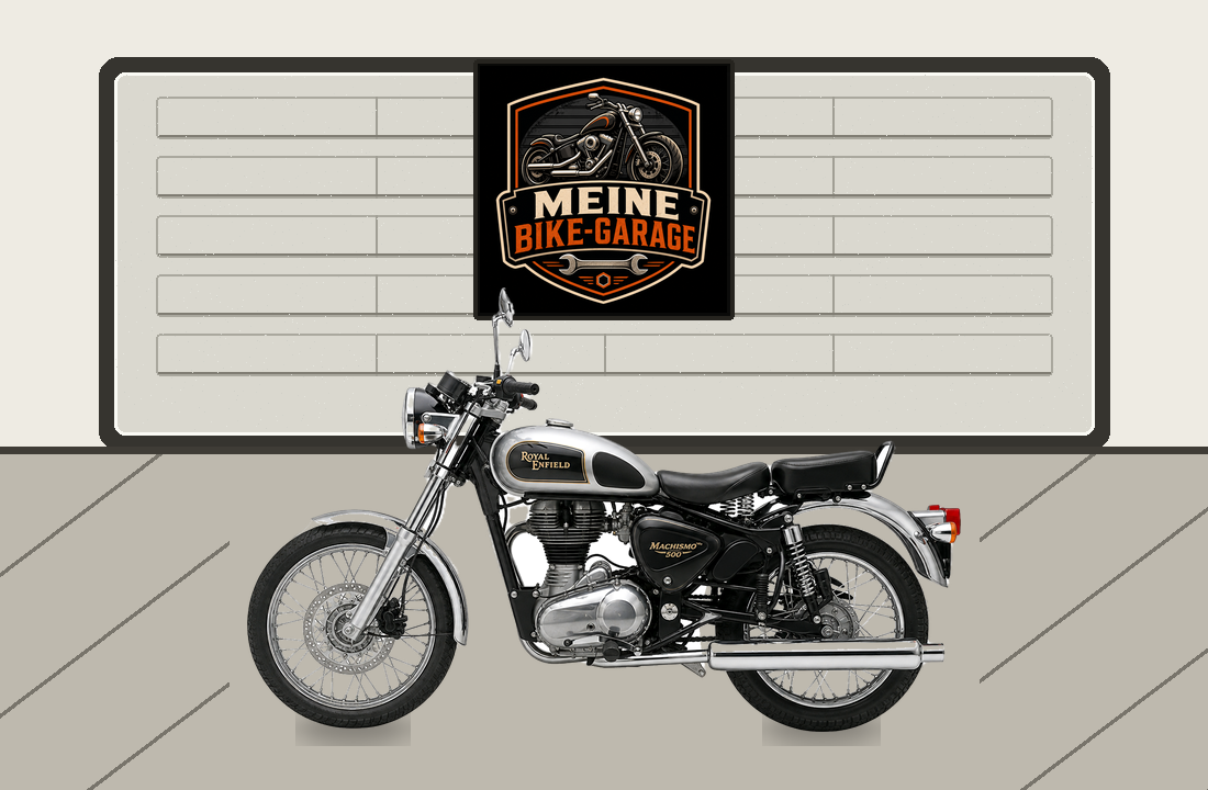 Motorradillustration für Royal Enfield Machismo 500