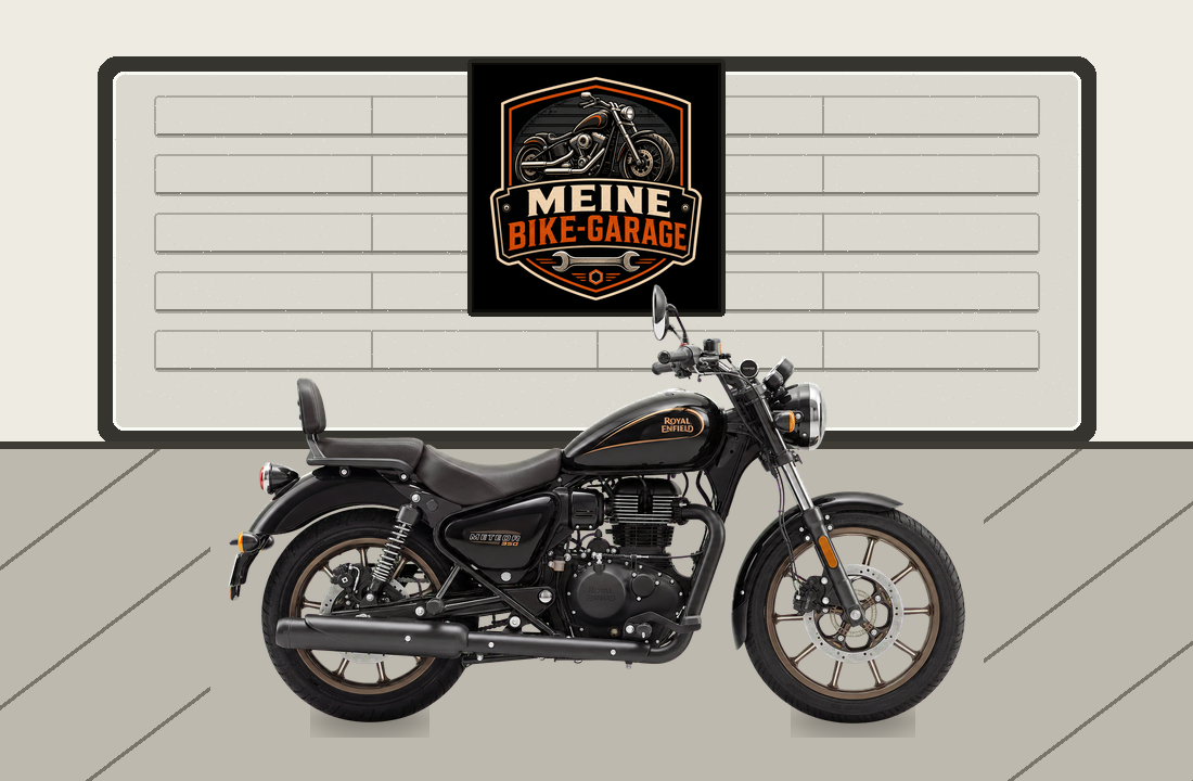 Motorradillustration für Royal Enfield Meteor 350
