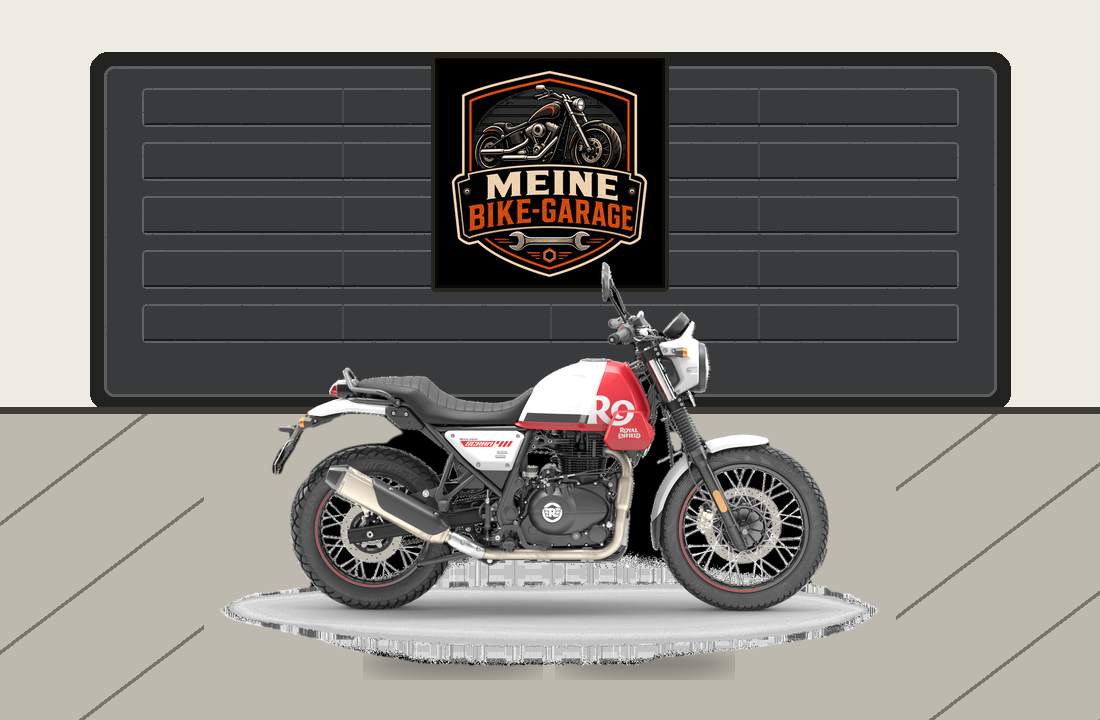 Motorradillustration für Royal Enfield Scram 411