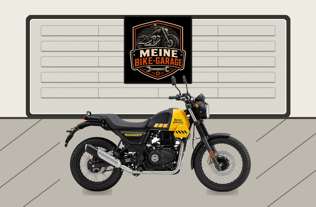 Motorradillustration für Royal Enfield Scram 440