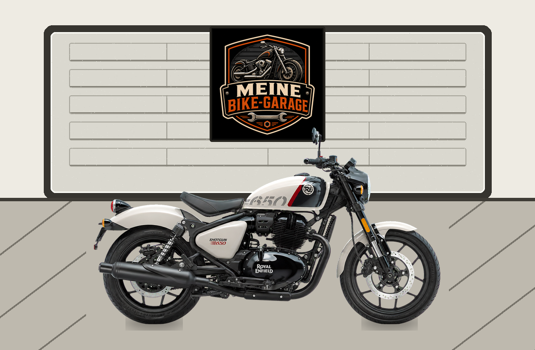Motorradillustration für Royal Enfield Shotgun 650