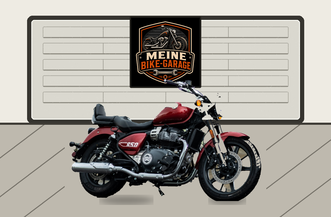 Motorradillustration für Royal Enfield Super Meteor 650