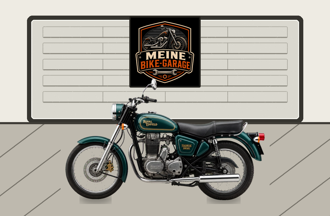 Motorradillustration für Royal Enfield Taurus Diesel