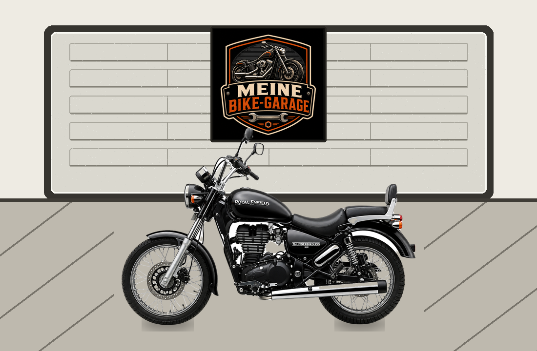 Motorradillustration für Royal Enfield Thunderbird 350