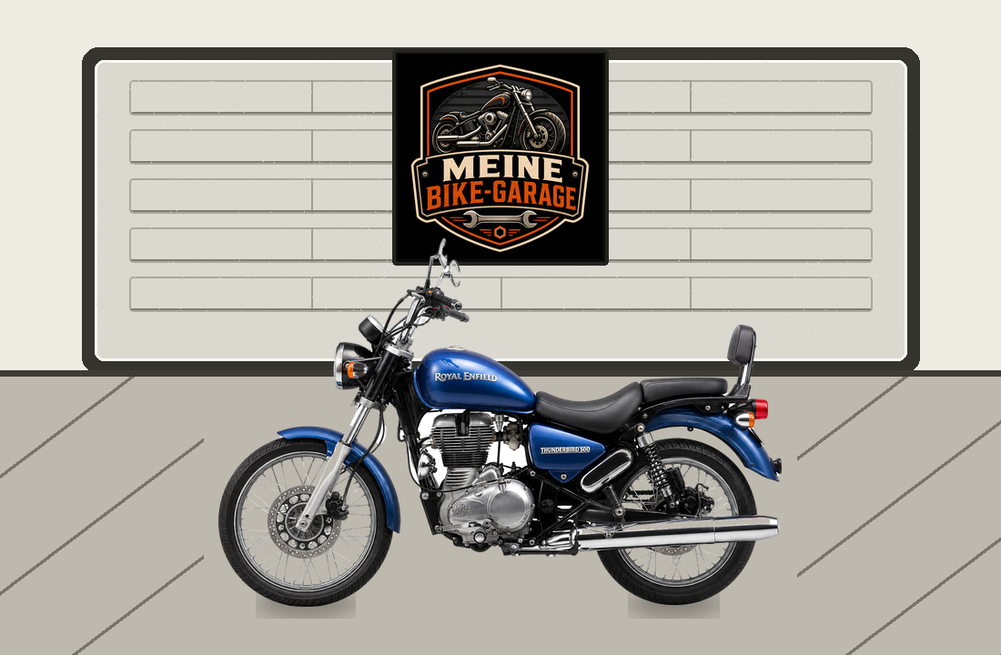 Motorradillustration für Royal Enfield Thunderbird 500