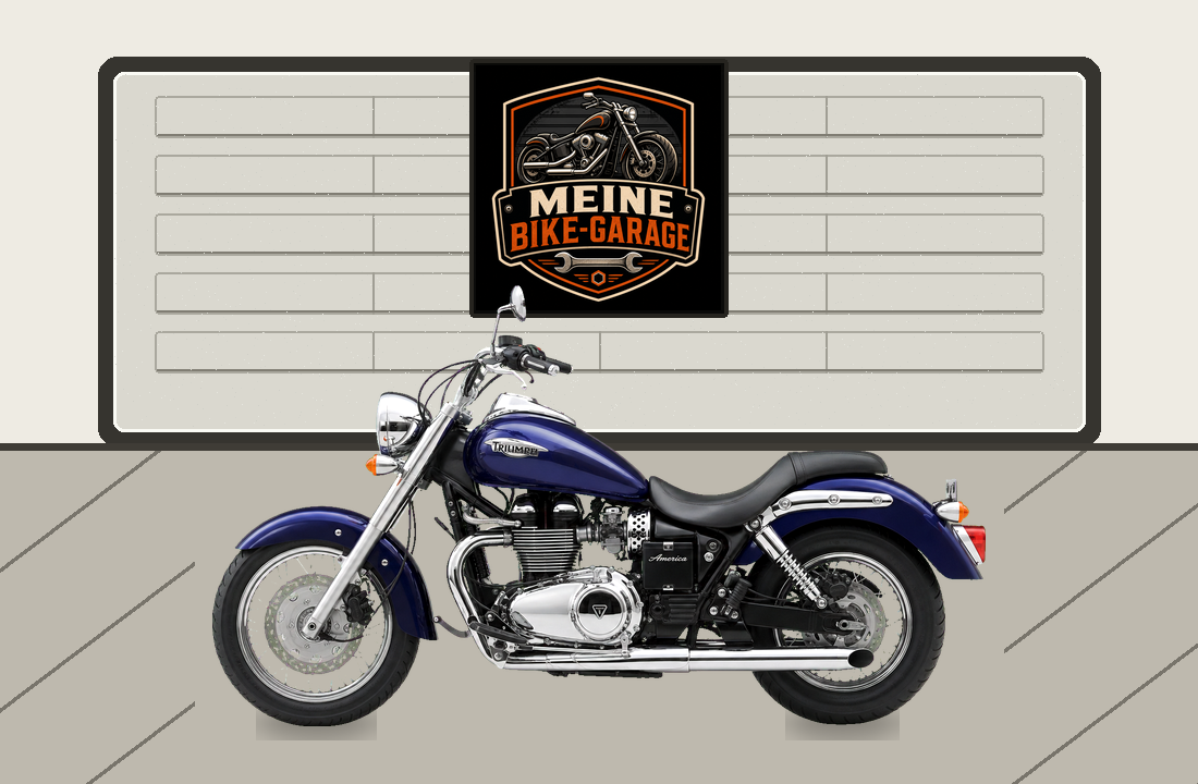 Motorradillustration für Triumph America