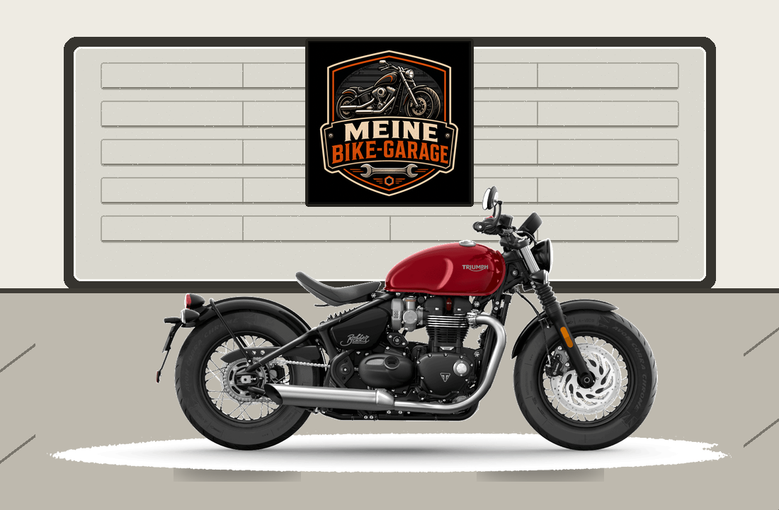 Motorradillustration für Triumph Bonneville Bobber