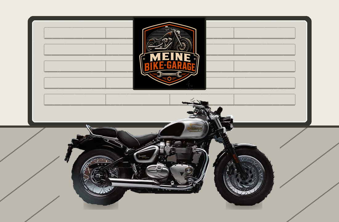 Motorradillustration für Triumph Bonneville Speedmaster