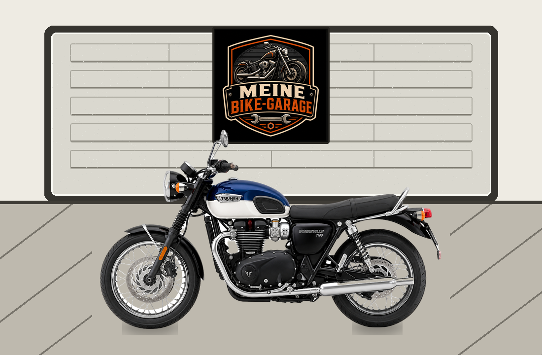 Motorradillustration für Triumph Bonneville T100