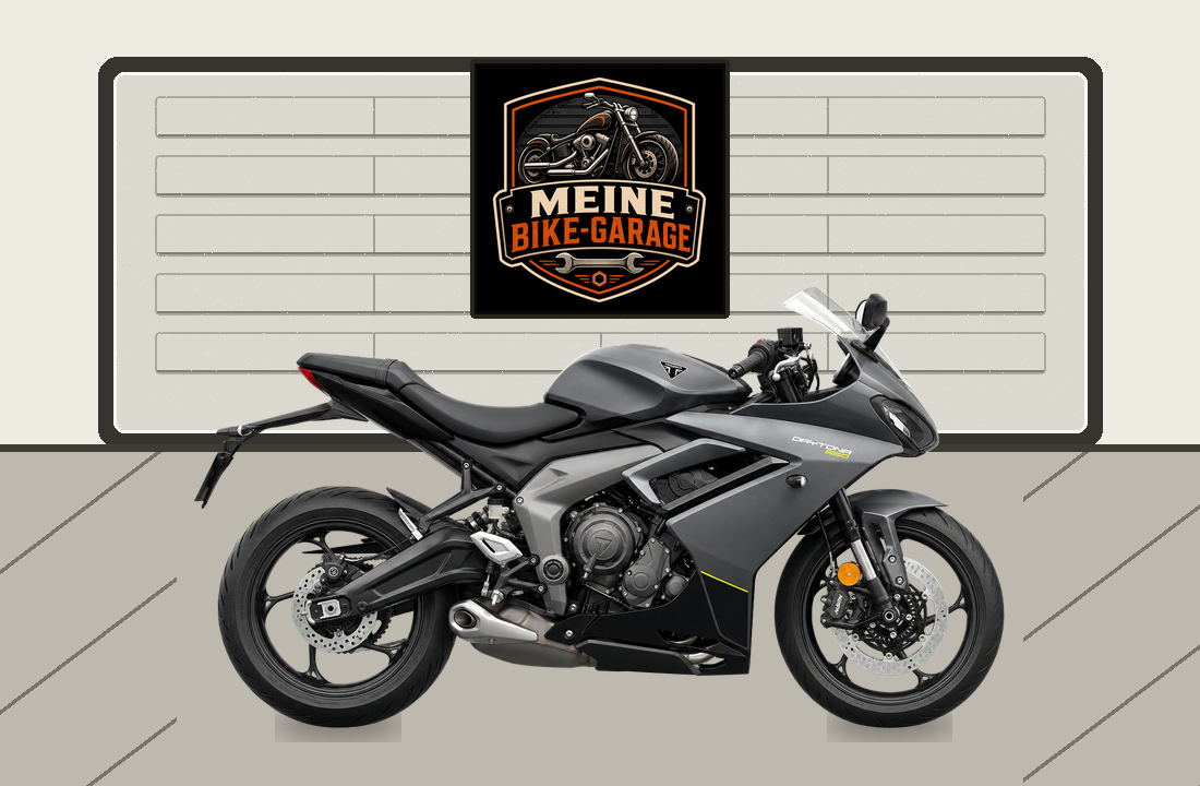 Motorradillustration für Triumph Daytona 660