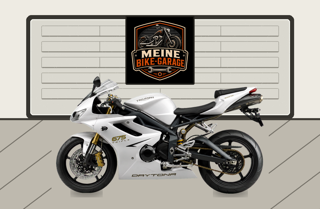 Motorradillustration für Triumph Daytona 675