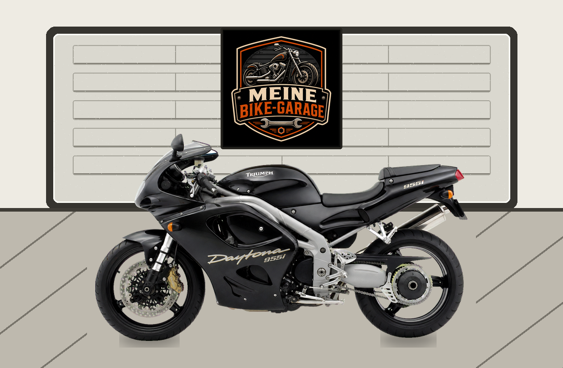 Motorradillustration für Triumph Daytona 955i