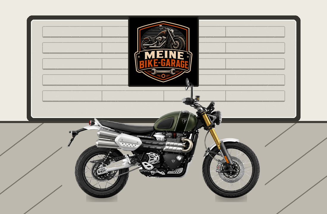 Motorradillustration für Triumph Scrambler 1200 XE