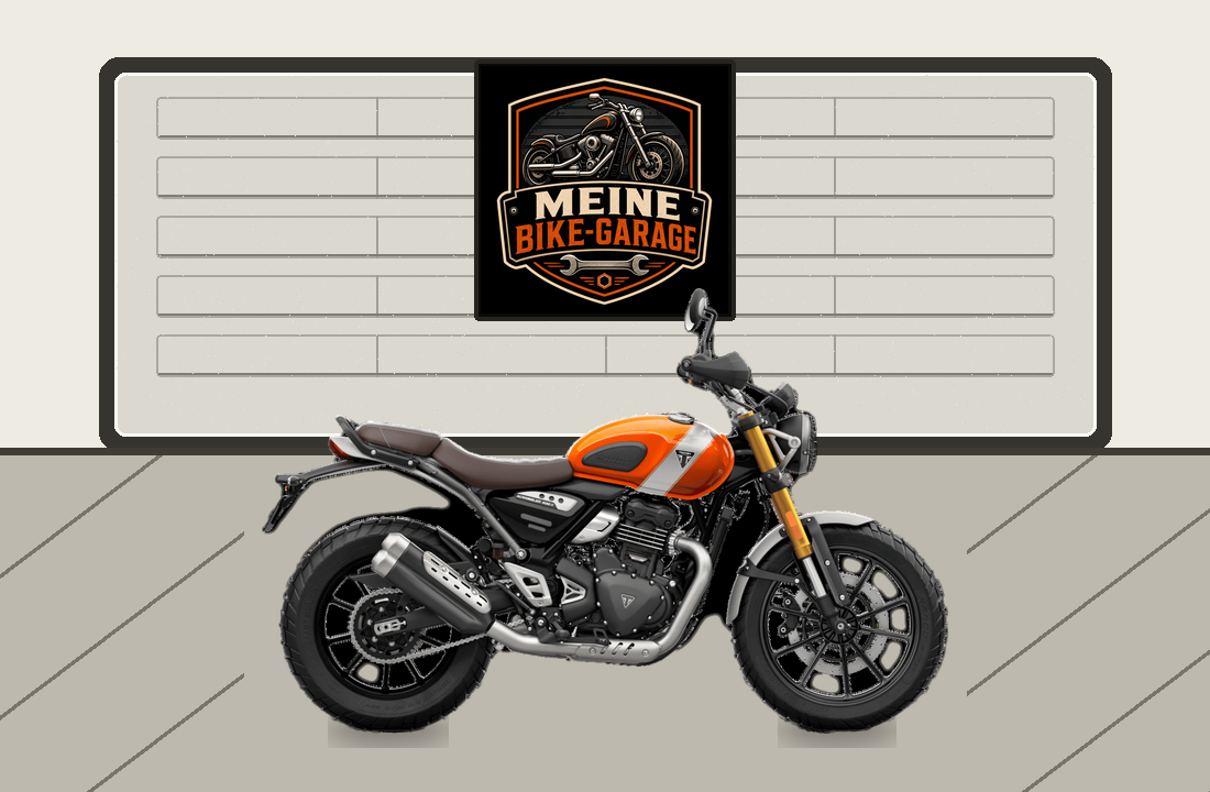 Motorradillustration für Triumph Scrambler 400 X