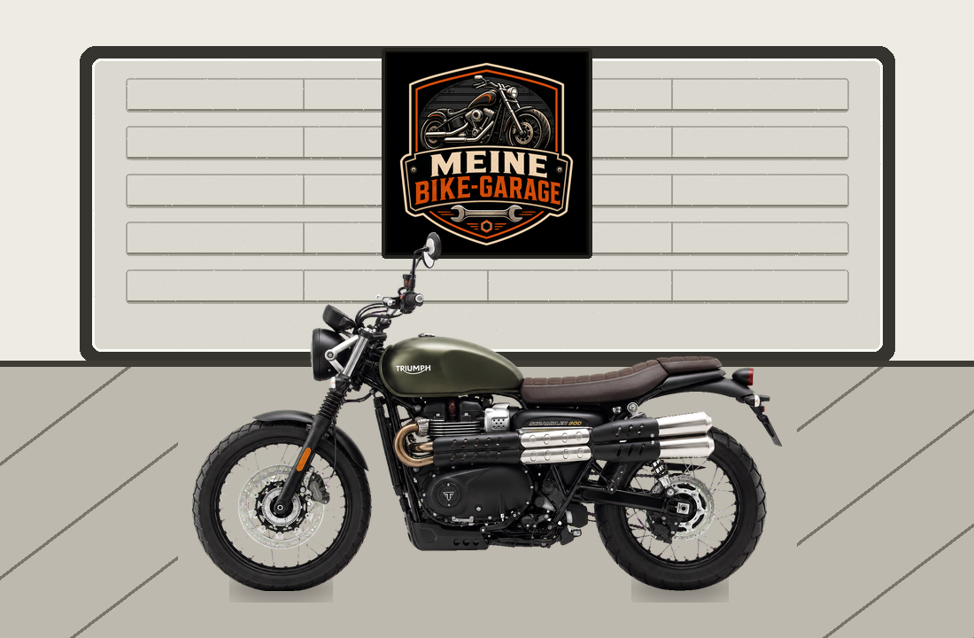Motorradillustration für Triumph Scrambler 900