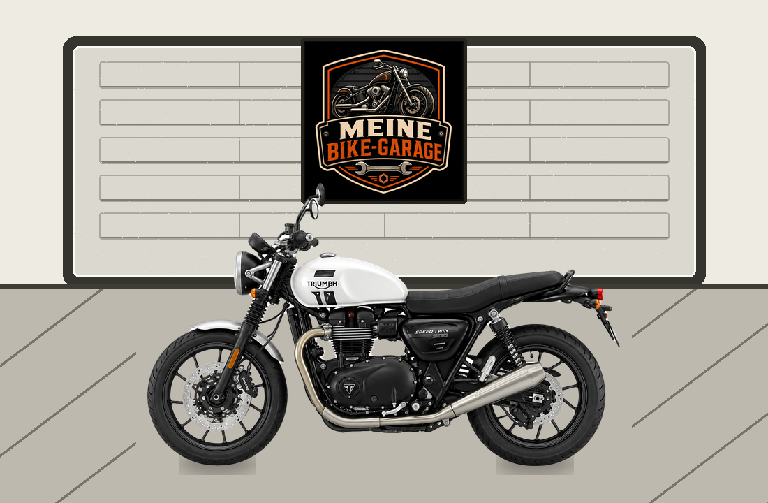 Motorradillustration für Triumph Speed Twin 900