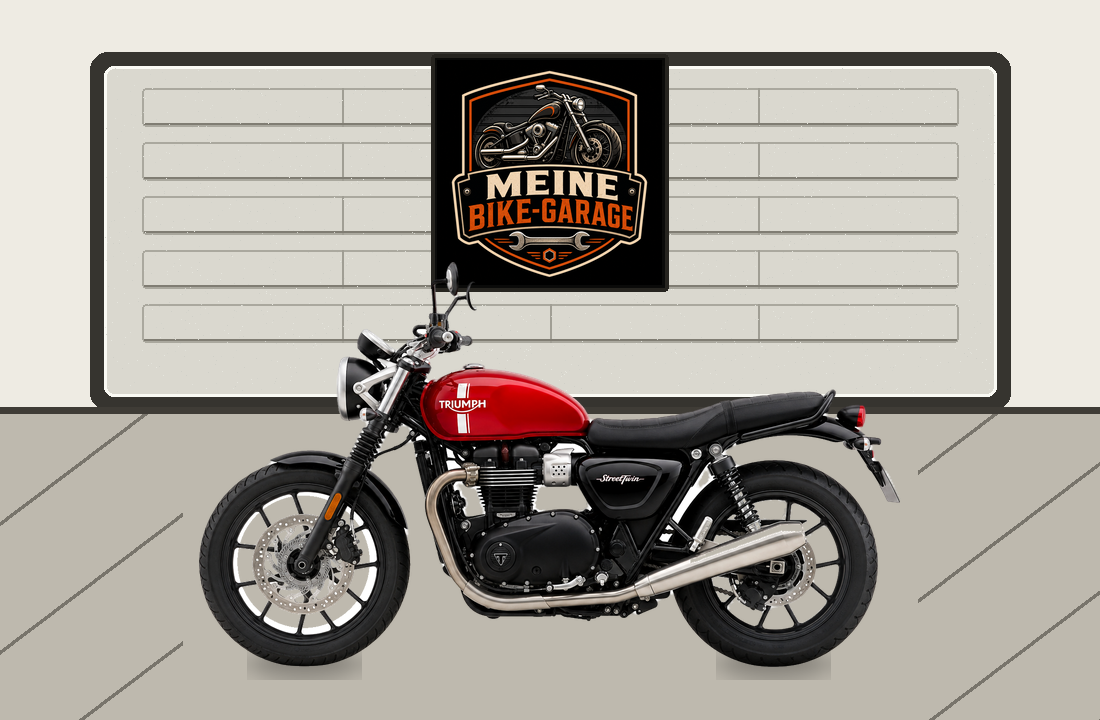 Motorradillustration für Triumph Street Twin