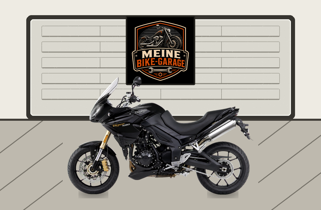 Motorradillustration für Triumph Tiger 1050