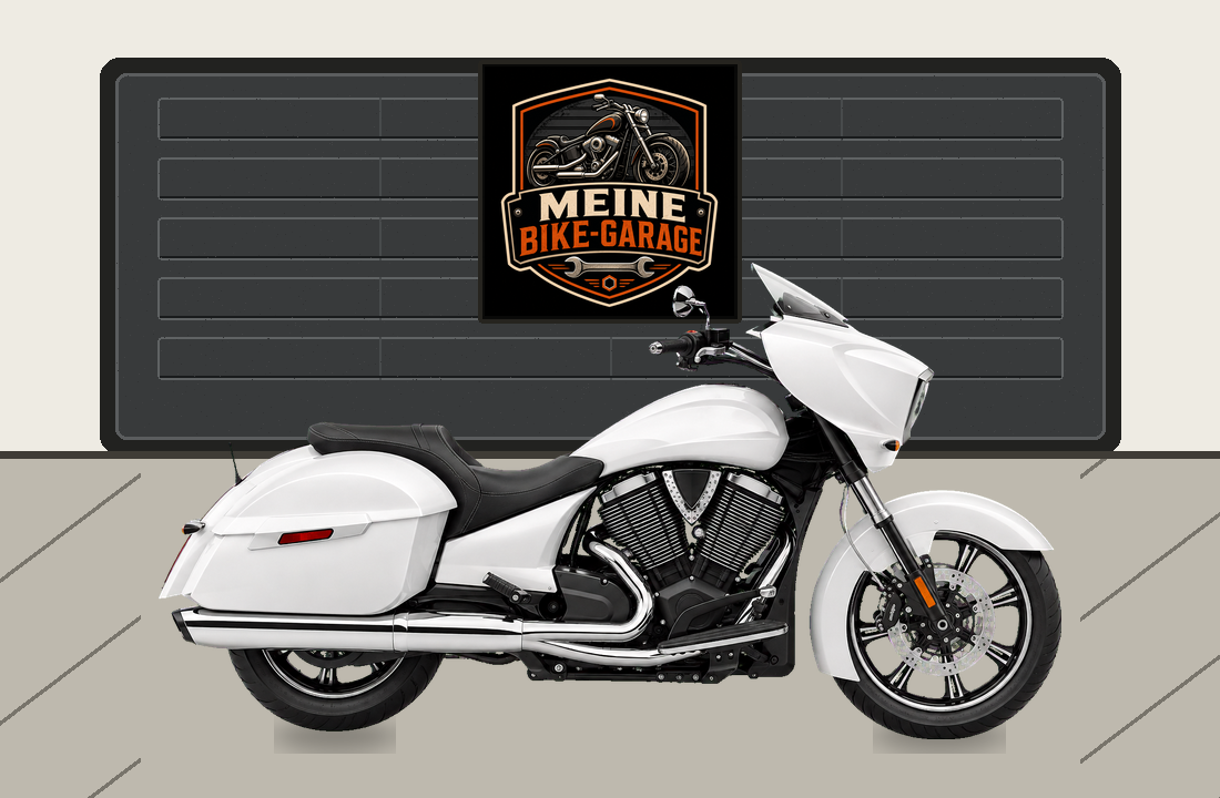 Motorradillustration für Victory Cross Roads