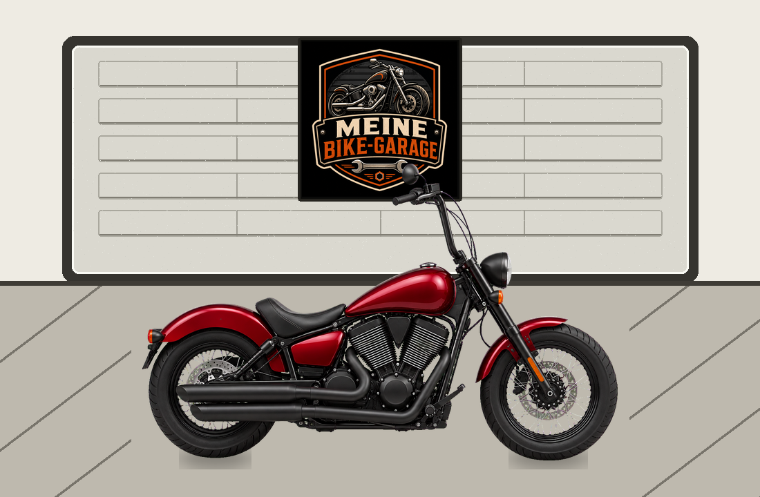 Motorradillustration für Victory High-Ball