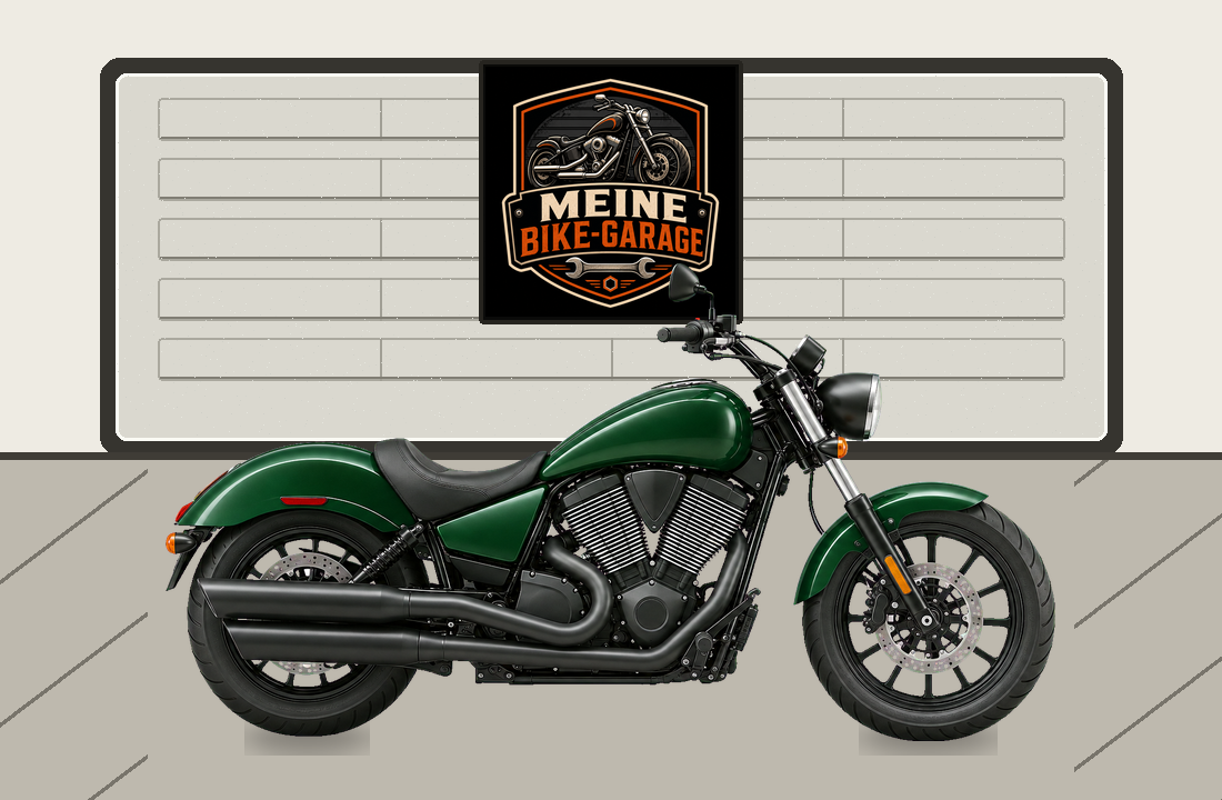Motorradillustration für Victory Judge