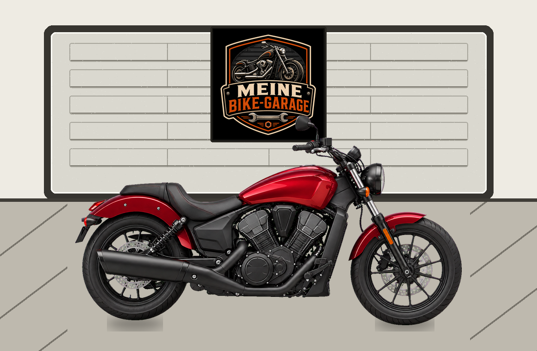 Motorradillustration für Victory Octane