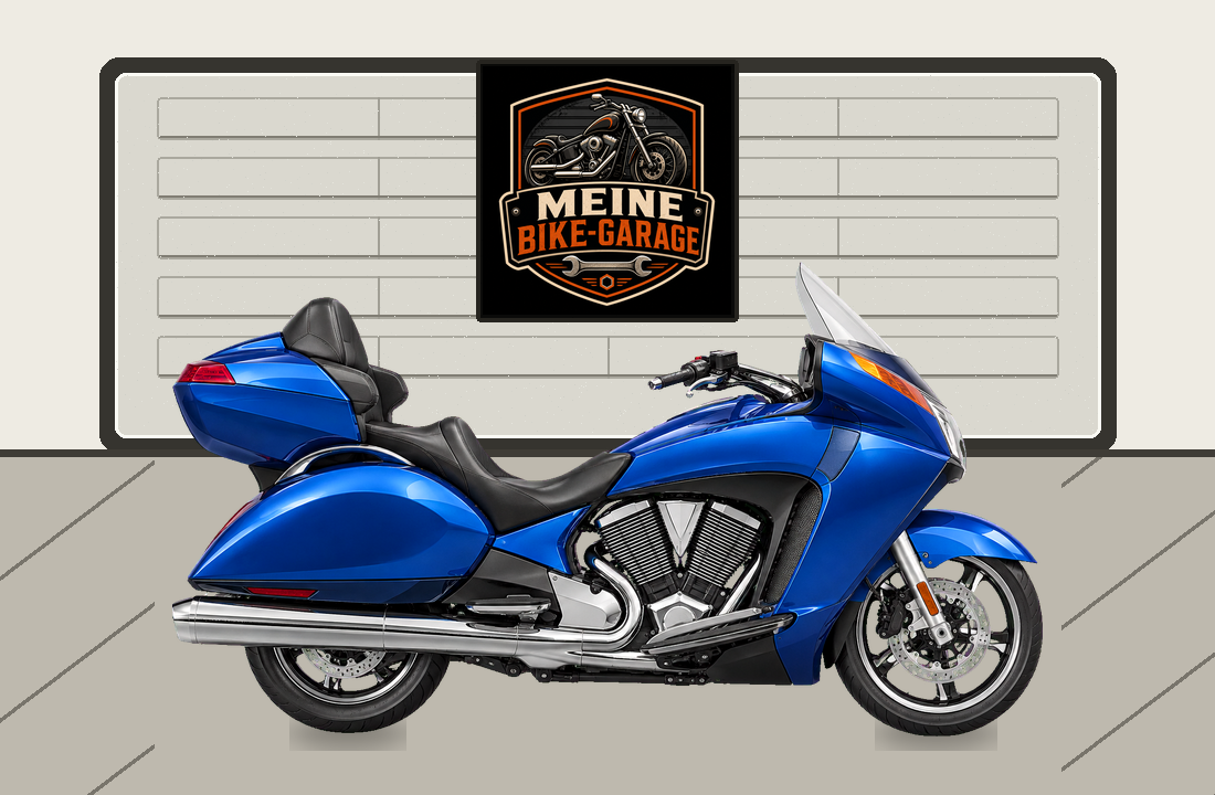 Motorradillustration für Victory Vision Tour