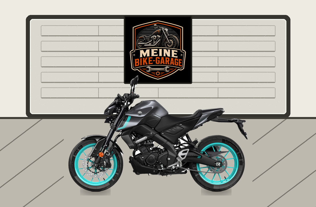 Motorradillustration für Yamaha MT-125