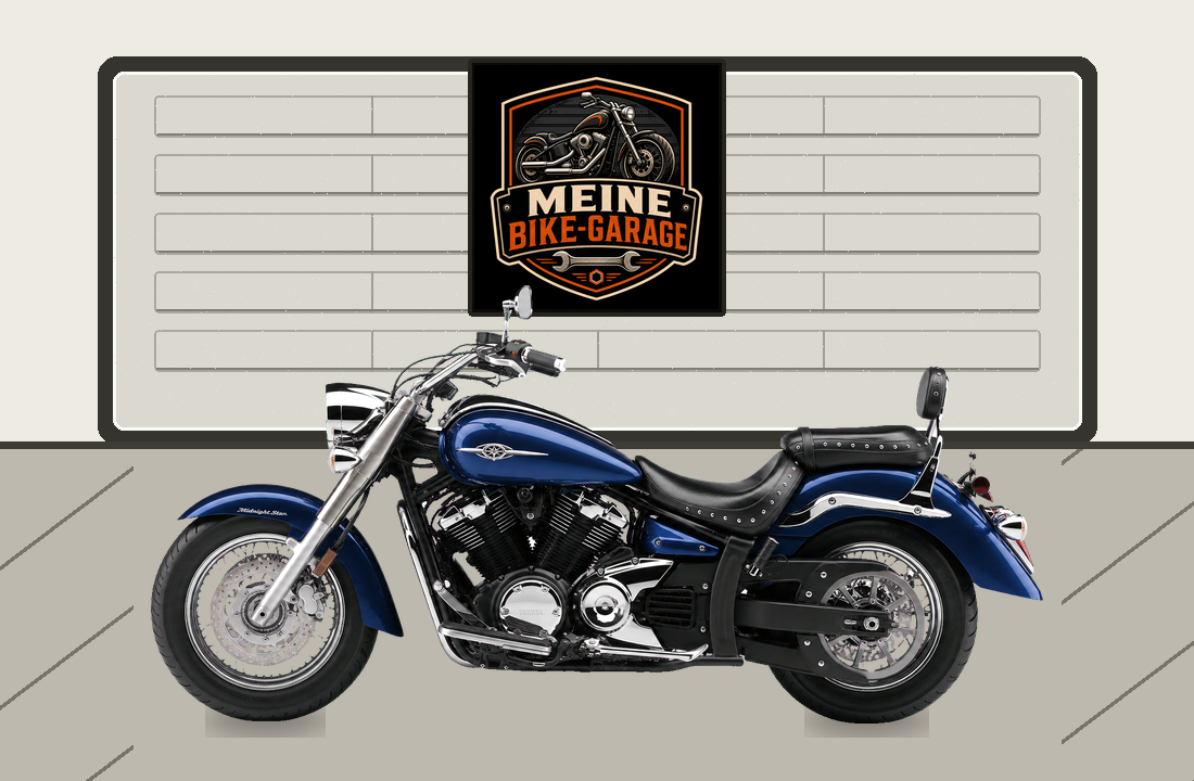 Motorradillustration für Yamaha XVS1300 Midnight Star